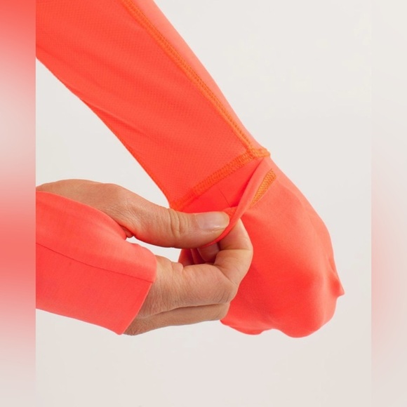 Lululemon Run: Reflect Pullover Light Flare 4 Neon Pink Orange Gym Yoga - Picture 5 of 11